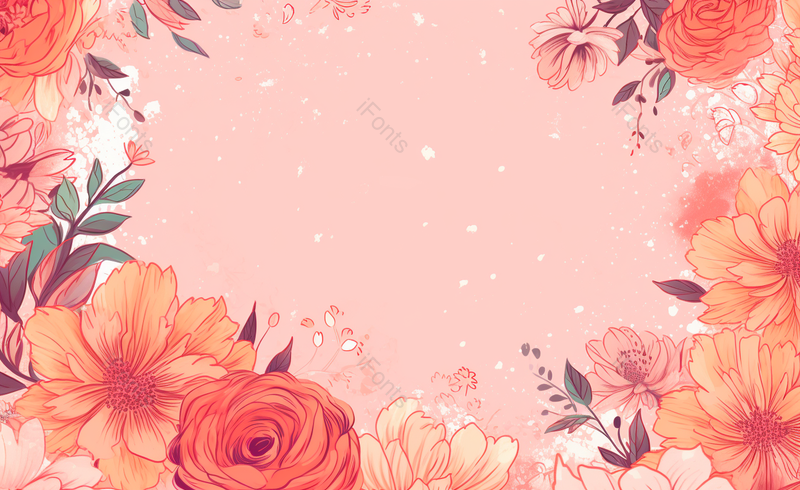 黄色花朵卡通手绘场景,插画/手绘图,插画/手绘图库,插画/手绘图下载,插画/手绘